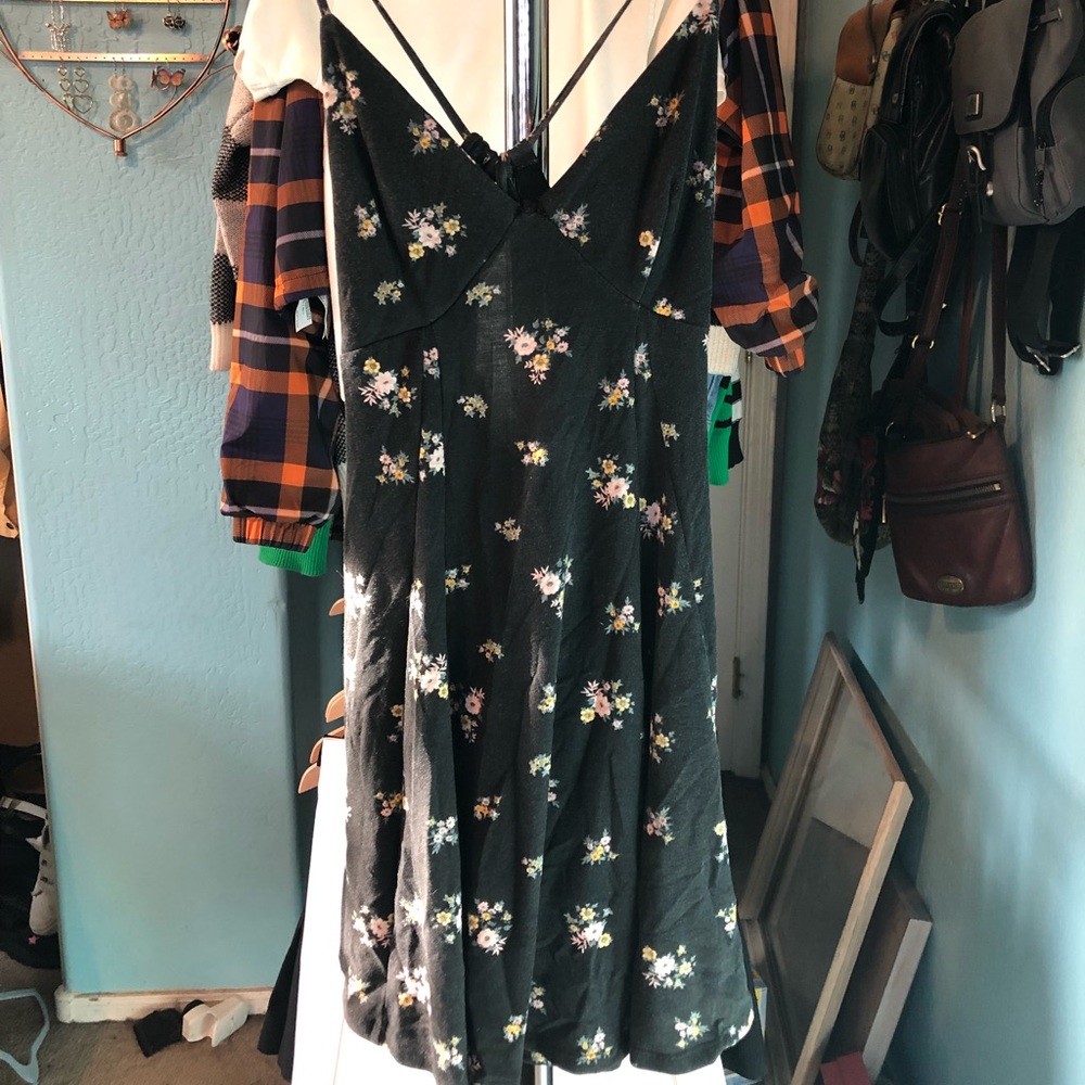 floral spaghetti strap dress from pacsun